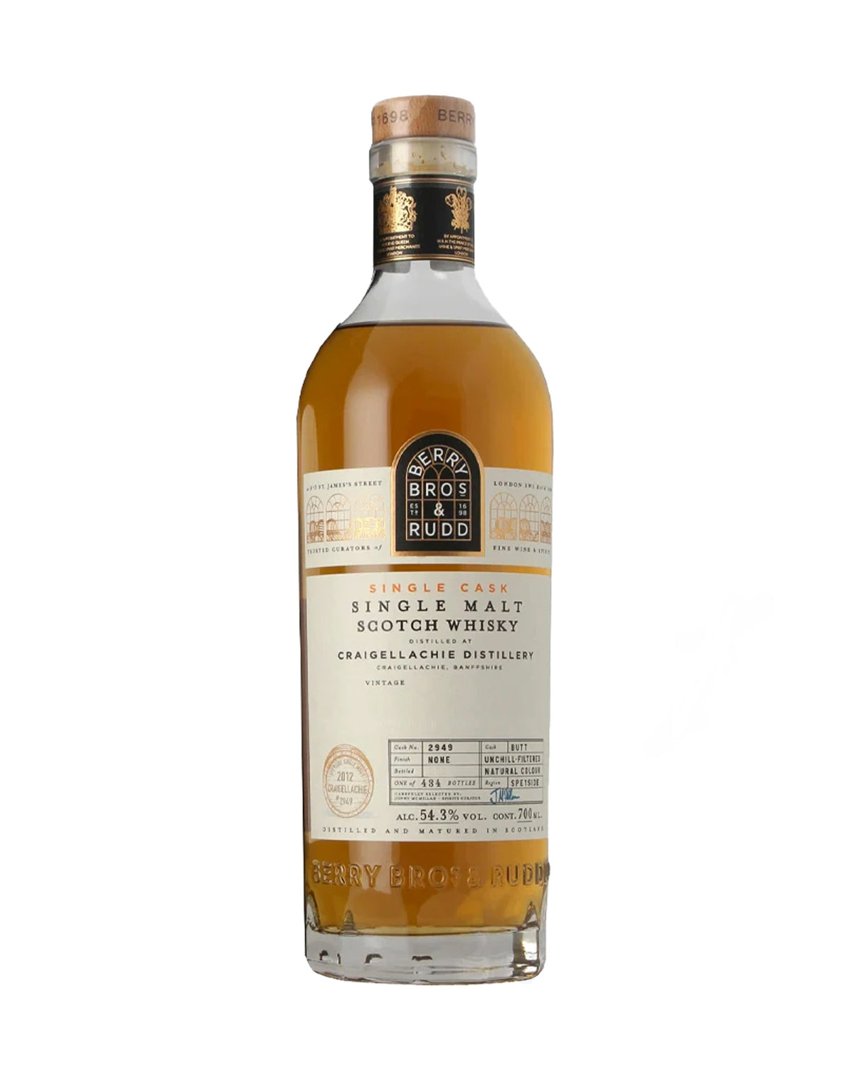 Berry's Own Craigellechie Single Malt 2012 (Cask 2949)