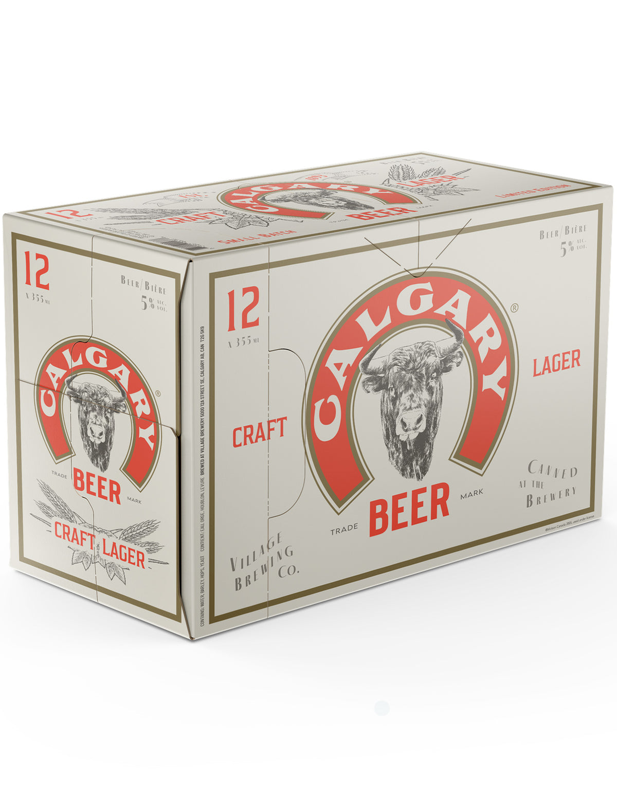 Calgary Beer Craft Lager by Village 355 ml - 12 Cans
