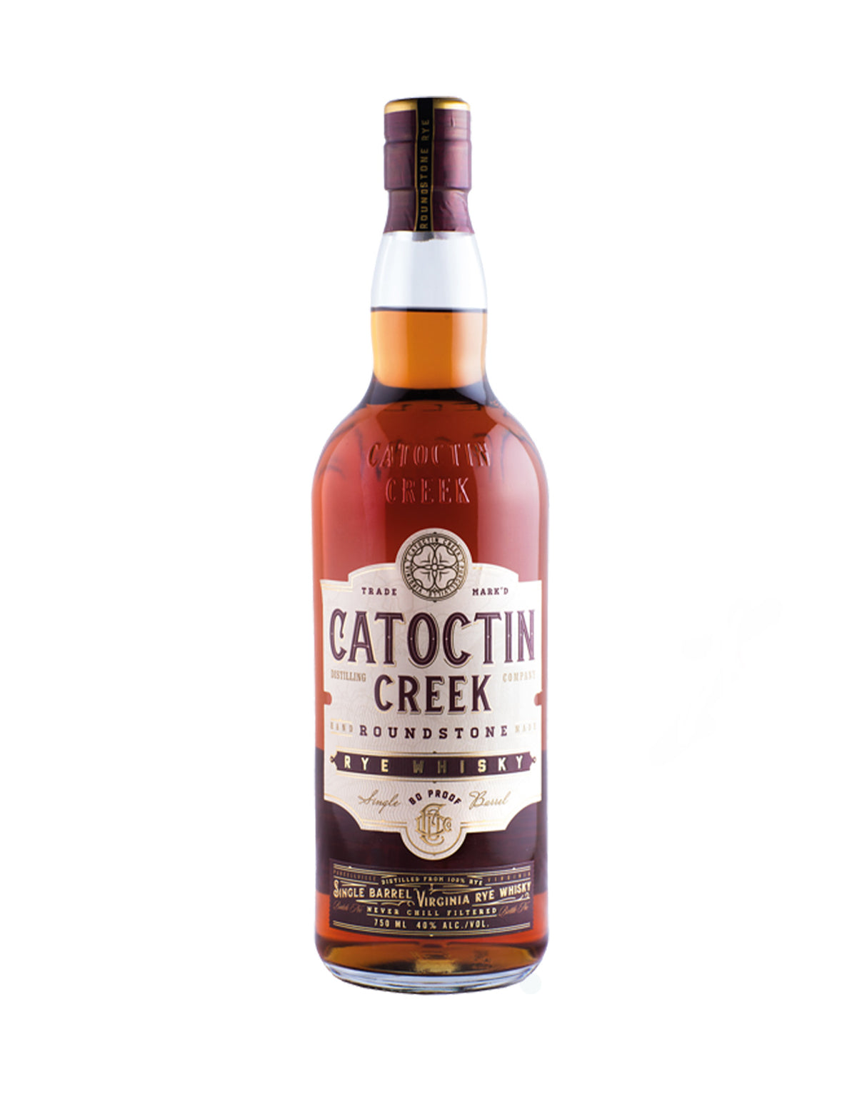 Catoctin Creek Roundstone Rye 80 Proof Single Barrel