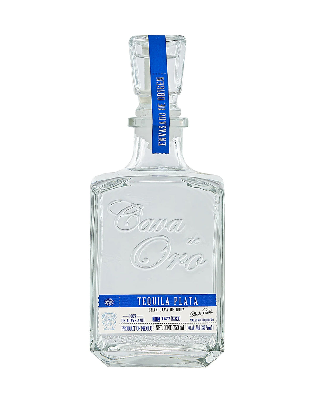Cava De Oro Plata Tequila