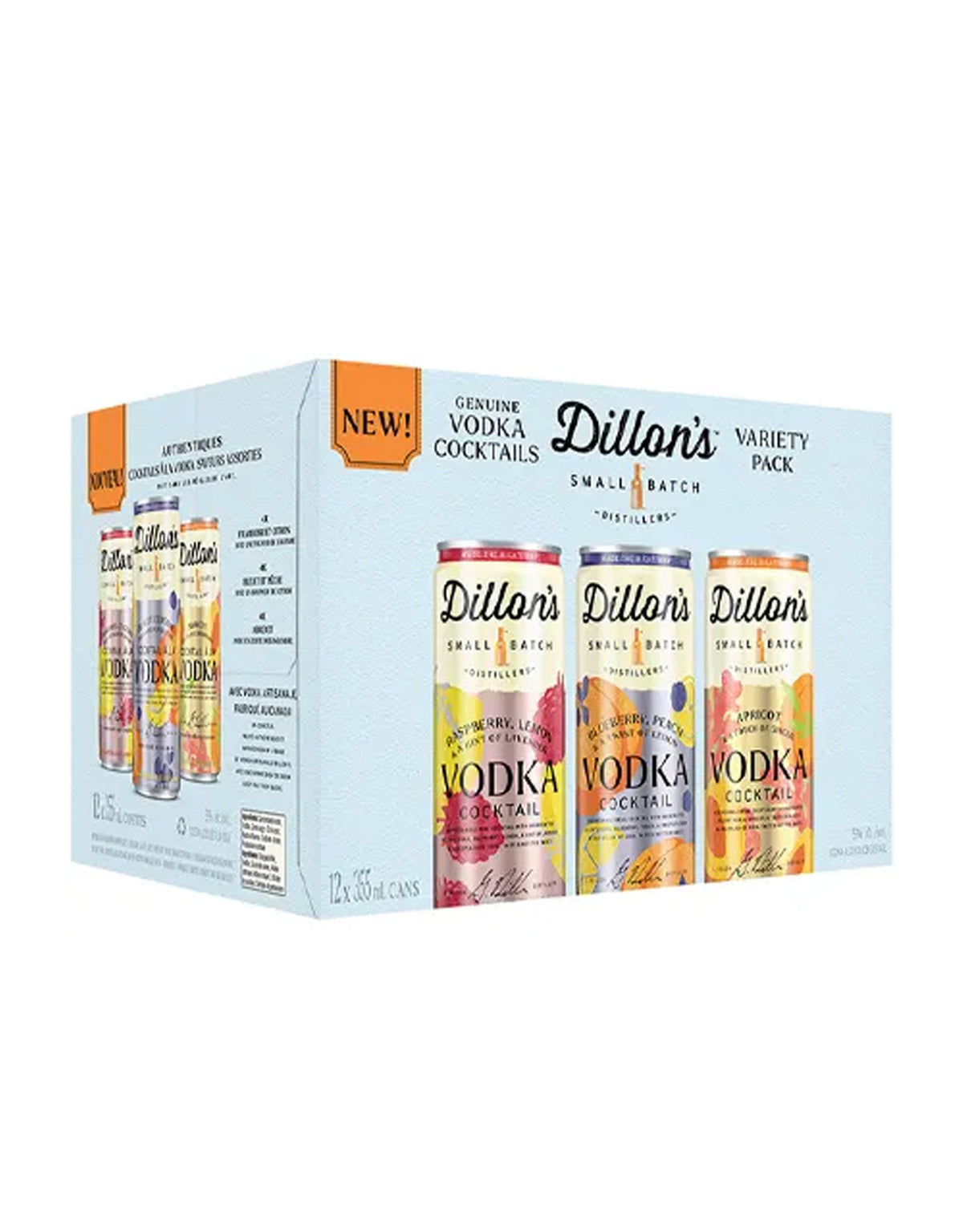 Dillon's Vodka Cocktail Variety Pack 355 ml - 12 Cans