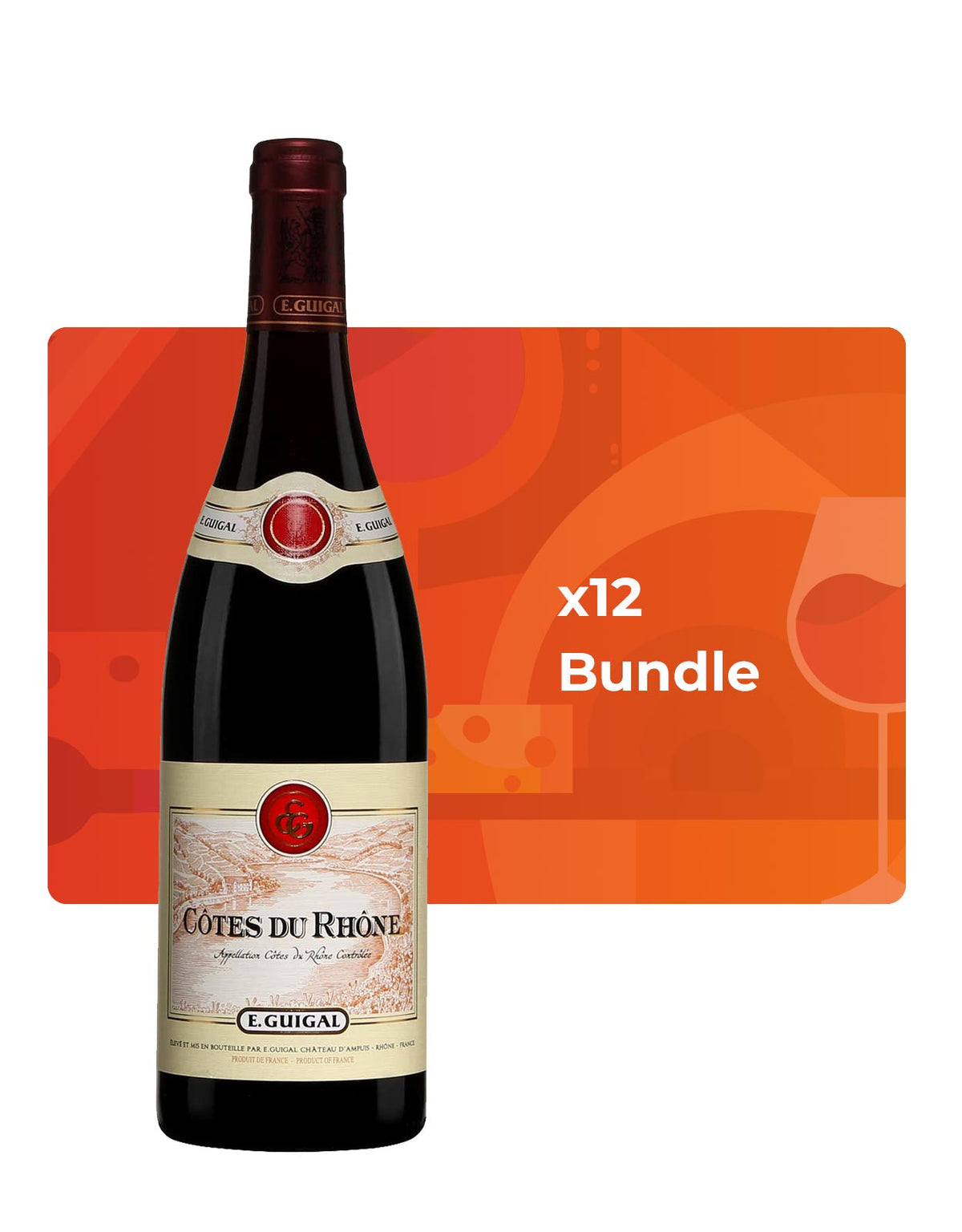 E. Guigal Cotes du Rhone Rouge - Bundle & Save