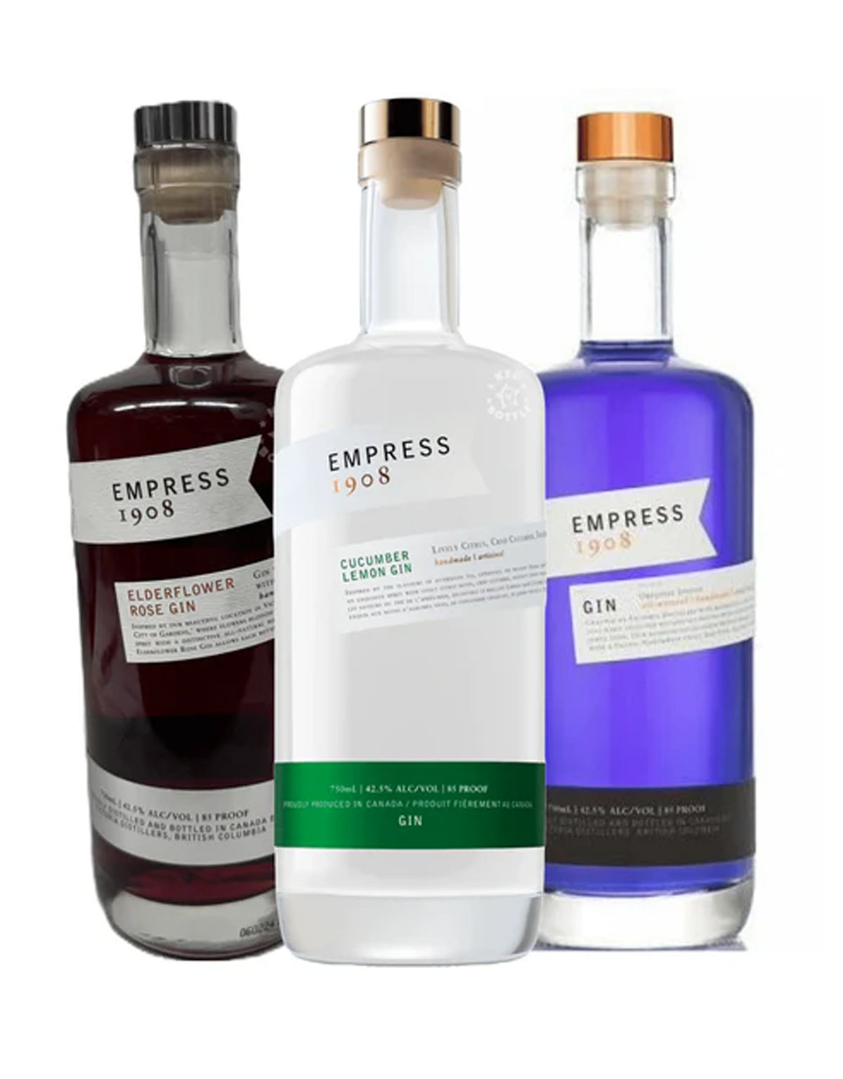 Empress 1908 Premium Gin Collection - 3 x 375ml Bottles
