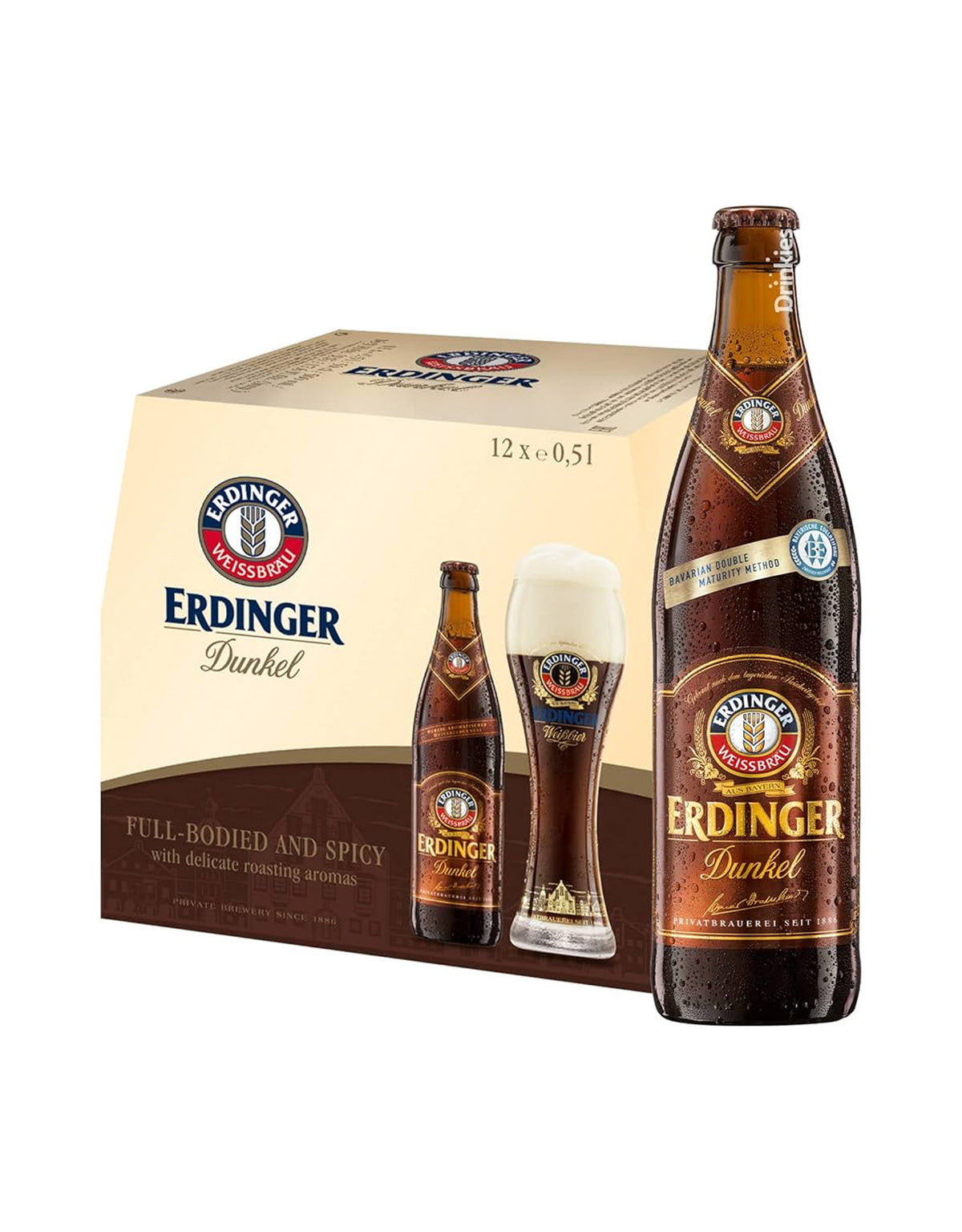 Erdinger Dunkel 500 ml - 12 Bottles