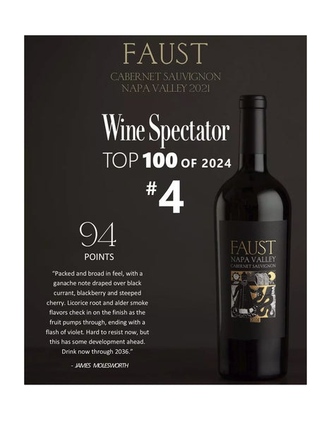 Cabernet Sauvignon Wine Spectator Top 10 2021 Napa Valley Top 100