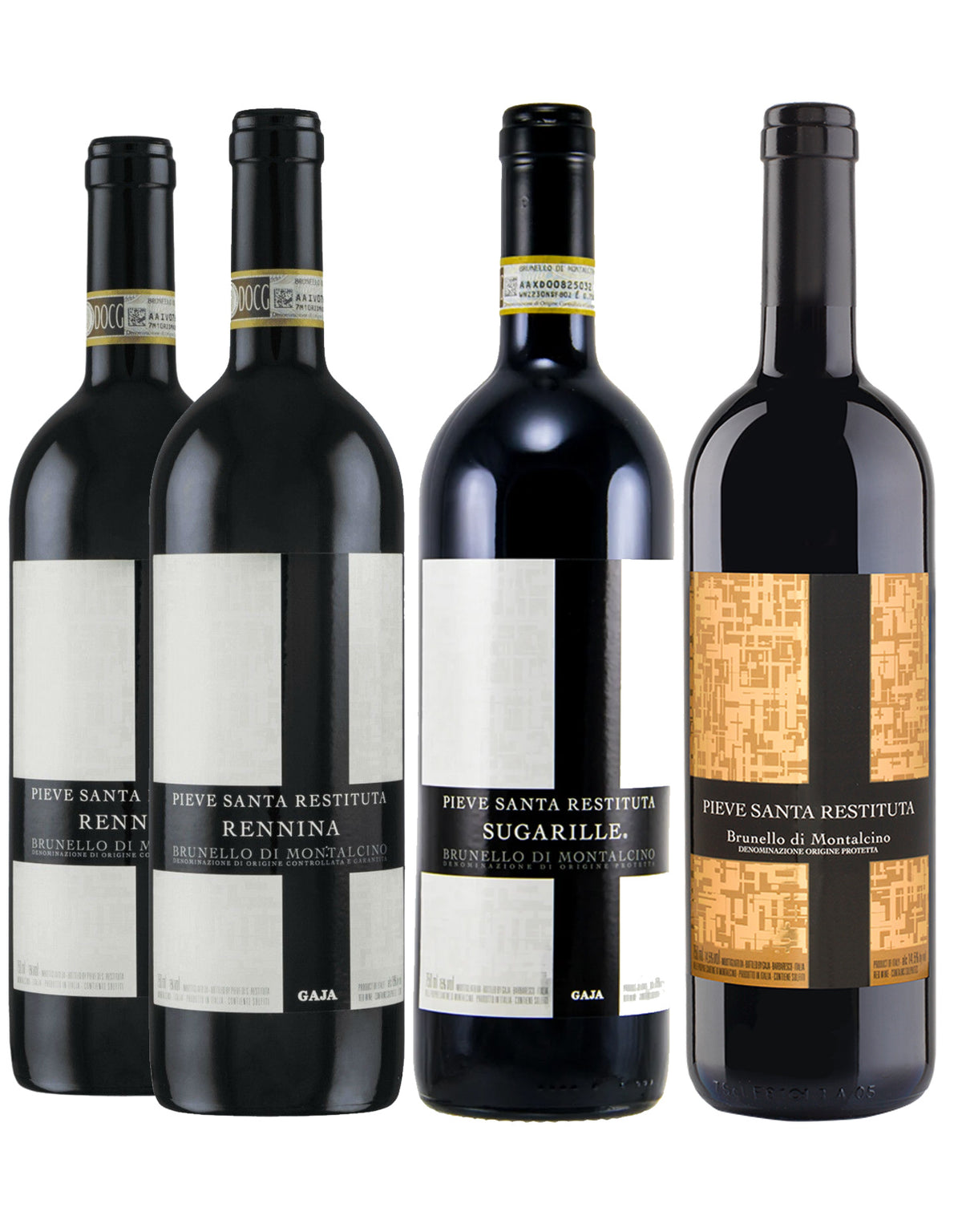 Gaja Pieve Santa Restituta Collection - 4 Bottles Bundled by ZYN