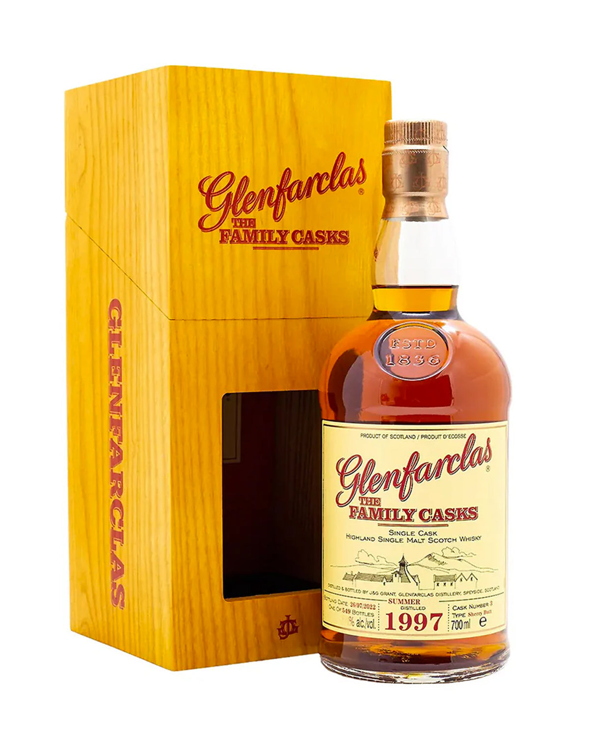 ウイスキー Glenfarclas THE FAMILY CASKS 1997 700ml Glenfarclas Family Cask 1997 (Summer Release 2024) - ZYN THE