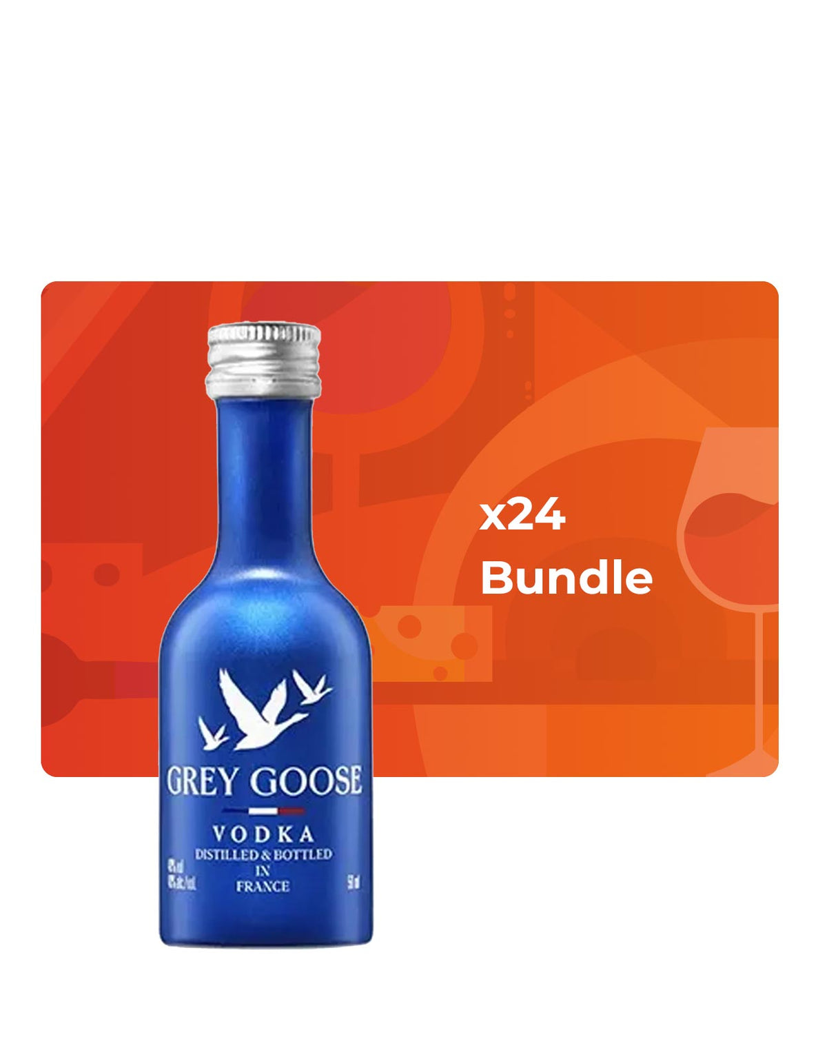 Grey Goose Vodka Aluminum - Mini 50 ml - Bundle & Save