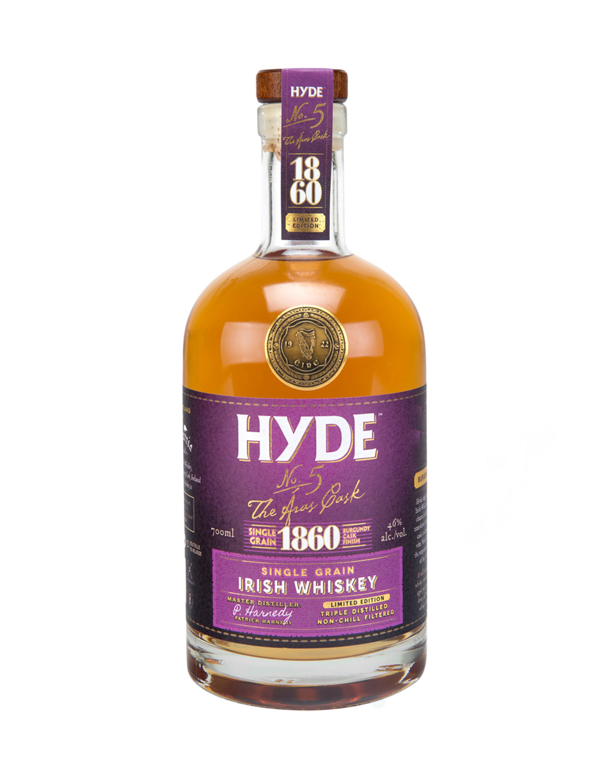 Hyde No.5 The Aras Cask 1860 Irish Whiskey - ZYN THE WINE MARKET LTD.
