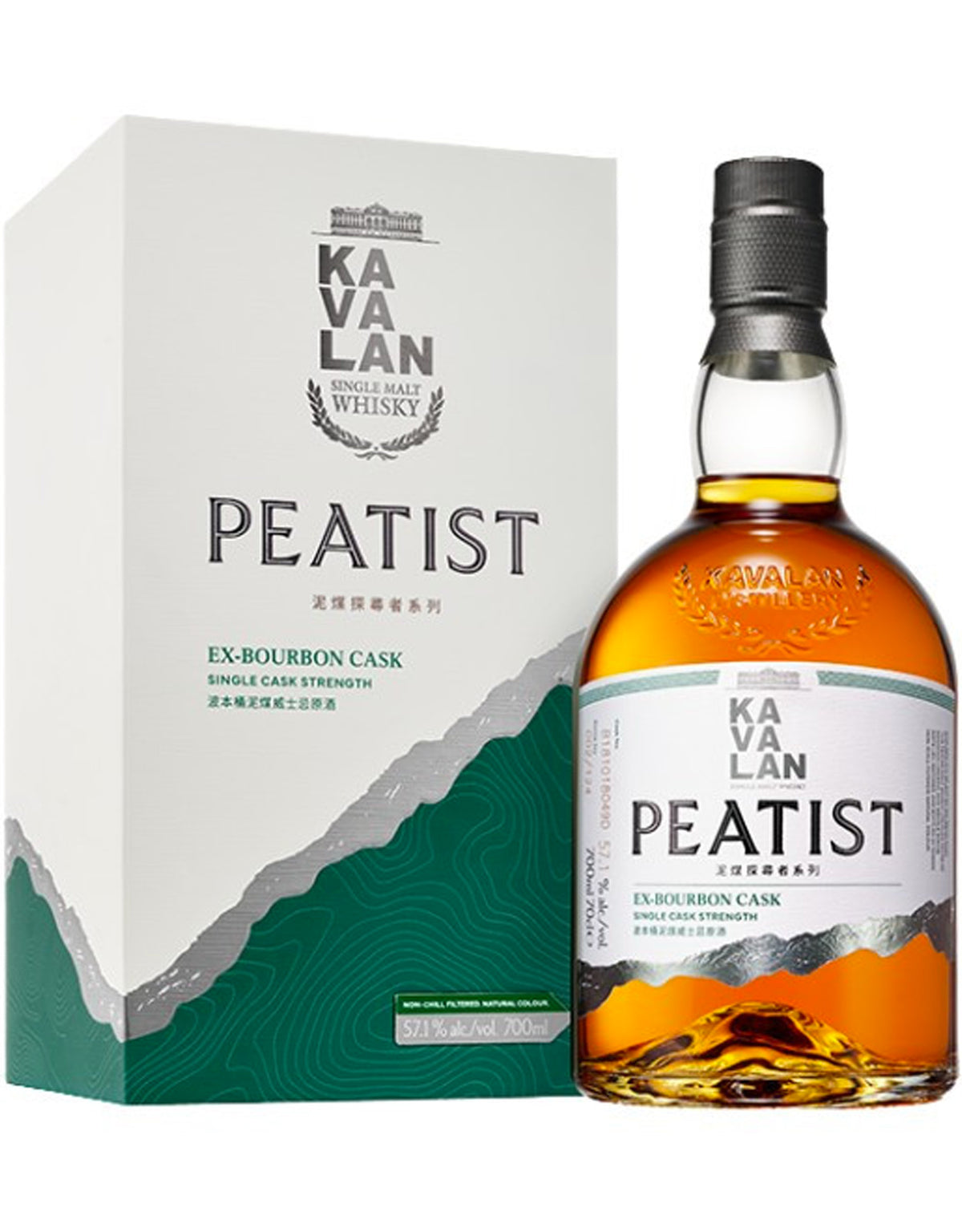 Kavalan Peatist Ex-Bourbon Cask Single Malt Whisky - 700 ml
