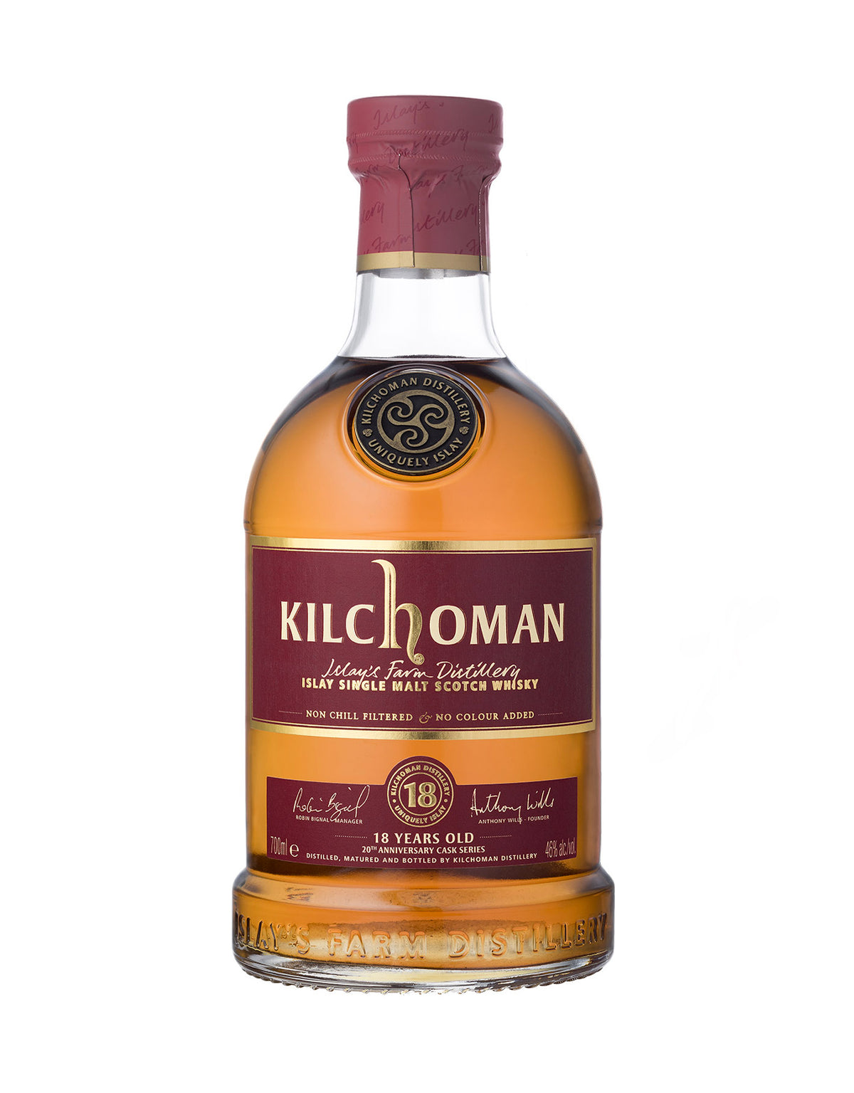 Kilchoman 18 Year Old - Ex-Bourbon Barrels 20th Anniversary Series