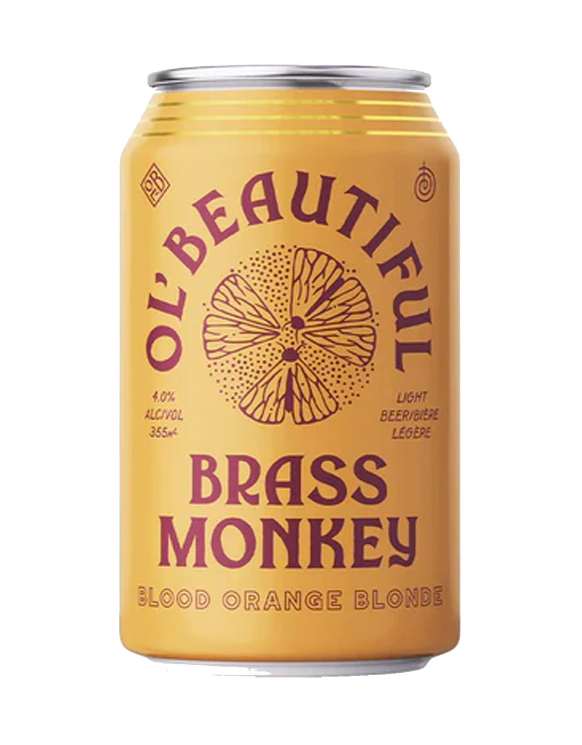 Ol' Beautiful Brass Monkey Blood Orange Blonde  355 ml - 24 Cans