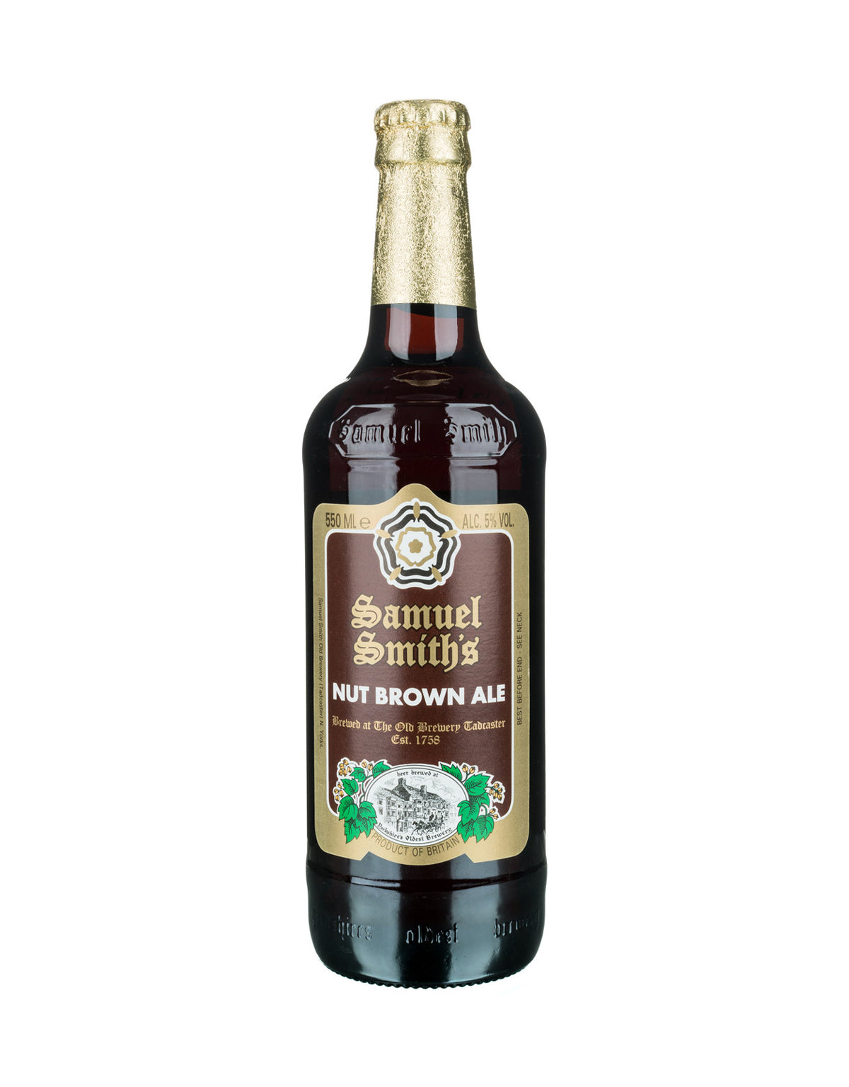 Samuel Smith Nut Brown Ale Beer 550 ml - 12 Bottles