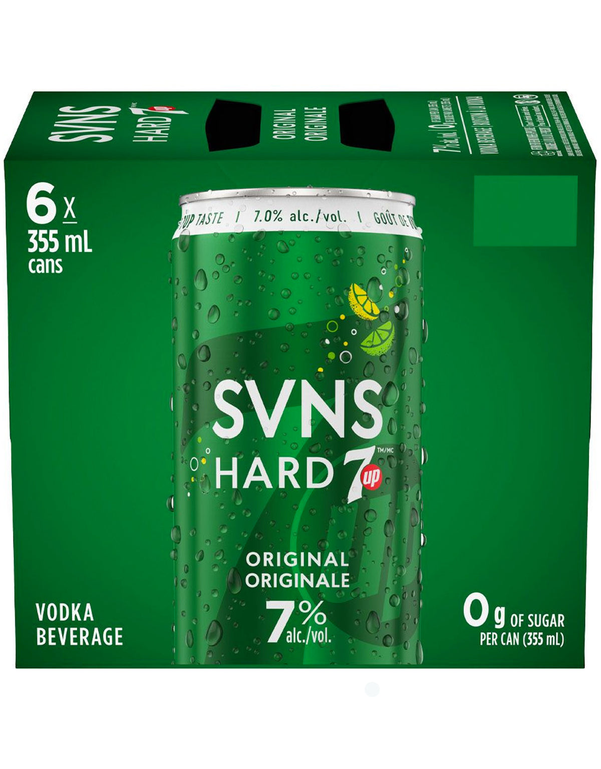 SVNS Hard 7Up Original 355 ml - 6 Cans - ZYN THE WINE MARKET LTD.