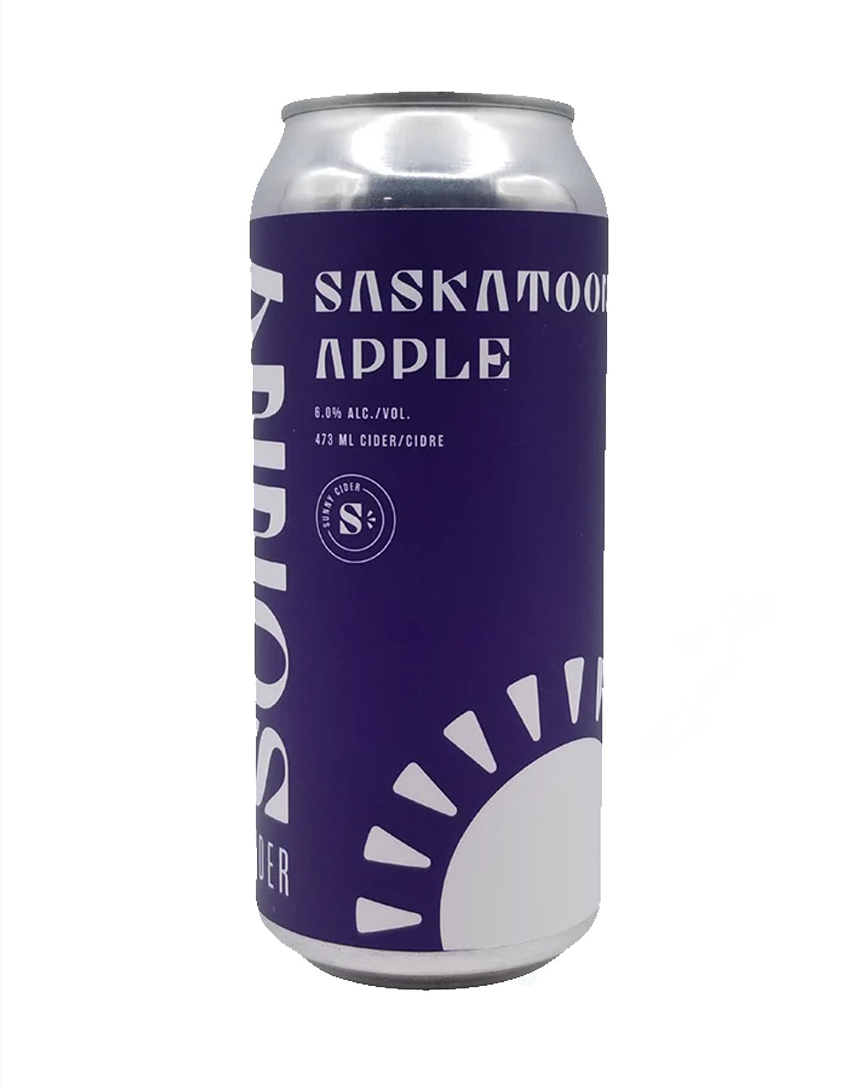 Sunnycider Saskatoon Apple Cider 473 ml - 24 Cans
