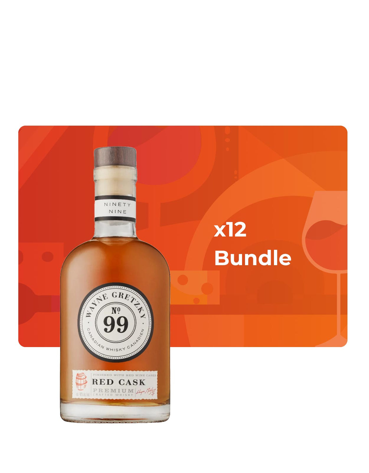 Wayne Gretzky Red Cask Whiskey - Mini 50ml - Bundle & Save