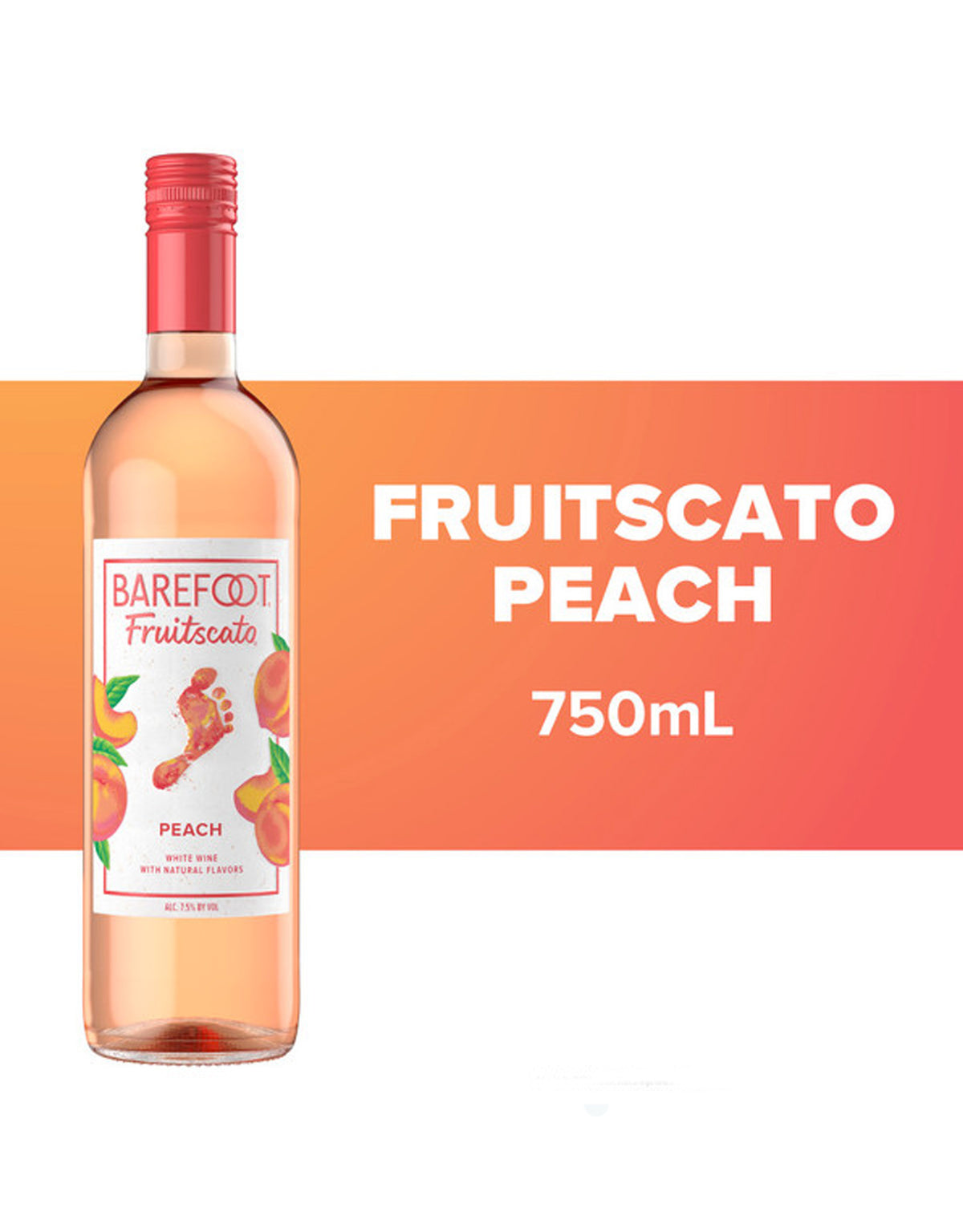 Barefoot Fruitscato Peach - 12 Bottles