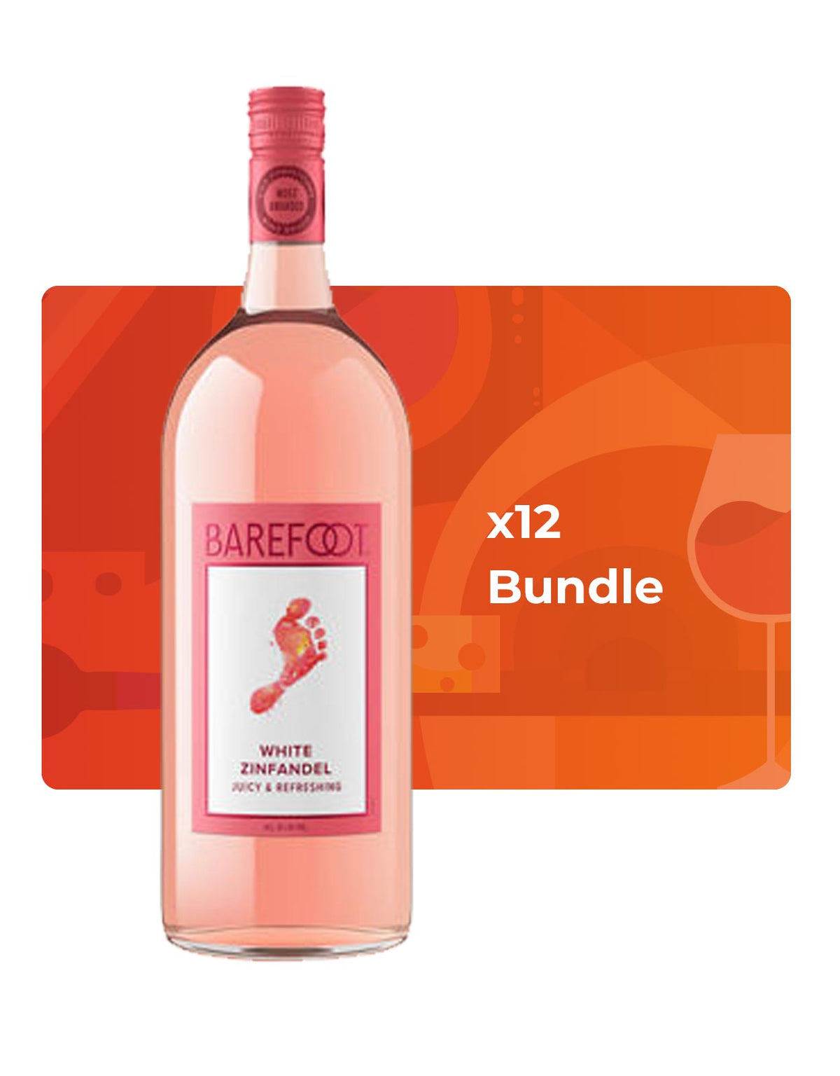 Barefoot White Zinfandel - 1.5 Litre Bottle - Bundle & Save