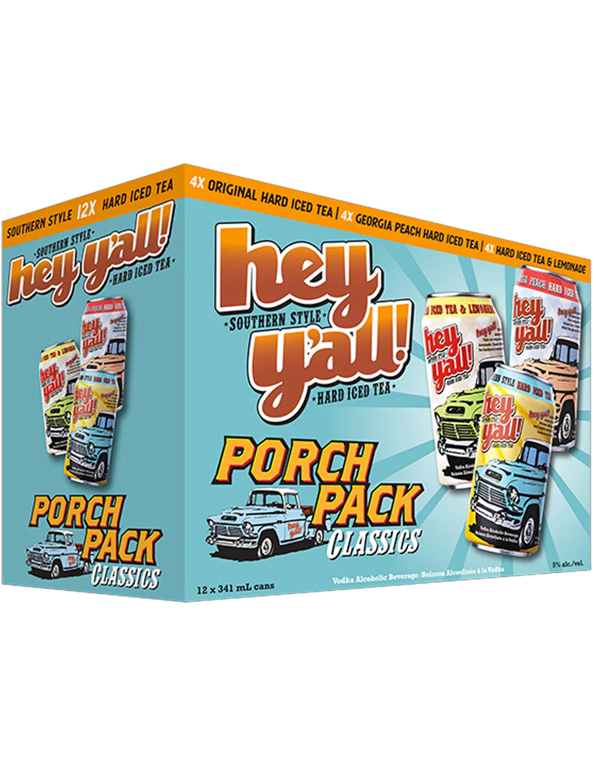 Hey Y'all Porch Pack Classics 341 ml - 24 Cans