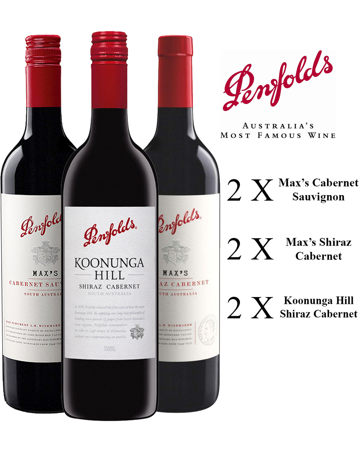 The Penfolds Everyday Aussie Red - 6 Bottles Bundled by ZYN