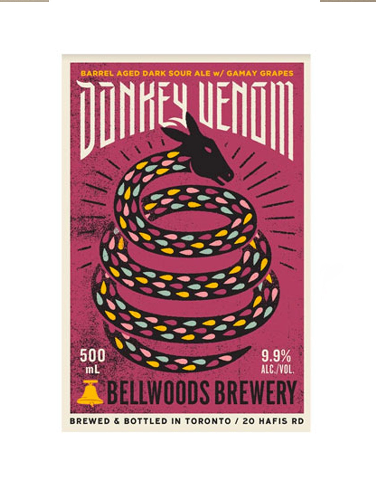 Bellwoods Brewery Donkey Venom Dark Sour - 500 ml Bottle