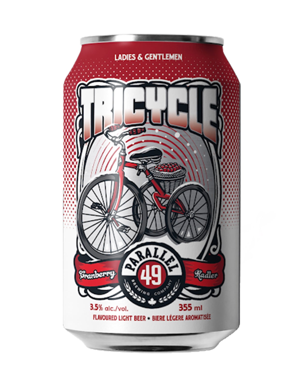 Parallel 49 Tricycle Cranberry Radler - 6 Cans